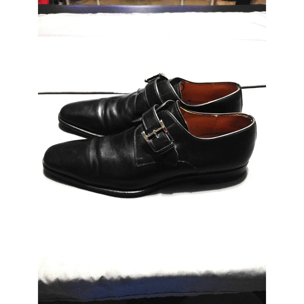 Magnanni MARCO CUERO 13276 Single Monk Strap Men 12 Hand-stained Old Money Dress